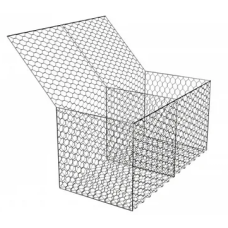 Габион двойного кручения коробчатый дорожный оцинкованный (Ц) ГСИ-К 60х80 (С60) 1,5х0,5х0,5х2,4 мм 0,375 м3 ГОСТ Р 52132-2003